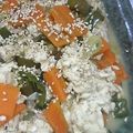 yukoahi's cooksnap of when they made レンジで簡単、すぐできる！豆腐のいり煮風.