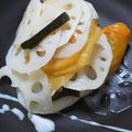ぴろいたまご's cooksnap of when they made お正月の箸休めに♪れんこんと柿の酢の物.