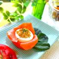 ニコニコまっきー's cooksnap of when they made ☆可愛い♡たまごのお花☆.