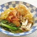 簡単手抜きママ's cooksnap of when they made 鶏団子＊赤い豆乳鍋.