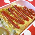 まじゅじゅ's cooksnap of when they made 昭和レトロな味。ひき肉タップリオムレツ.