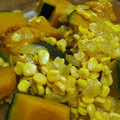 qoouru's cooksnap of when they made ✿かぼちゃととうもろこしのコンソメ煮✿.