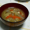 やーすやす's cooksnap of when they made 豚汁★ごま油＆生姜風味★簡単.