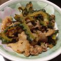 こうへい1206's cooksnap of when they made ゴーヤの豚小間甘辛炒め.