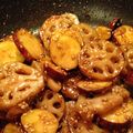 usaぽちゃ's cooksnap of when they made さつまいもと蓮根の甘辛炒め.