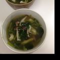 キキ0328's cooksnap of when they made シイタケと菜っ葉のスープ.