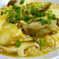 タキシード犬's cooksnap of when they made 牡蠣と豆腐の卵とじ.