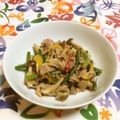 にゃあオクト's cooksnap of when they made 牛肉のオイマヨ炒め.