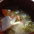 ☆chocola's cooksnap of when they made あったか石狩汁(o^－^o).