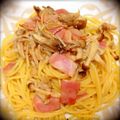becky0118's cooksnap of when they made キノコのバター風味パスタ.