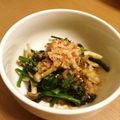 maikie's cooksnap of when they made ほうれん草としめじの、梅風味おひたし.