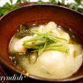 まゆディッシュ's cooksnap of when they made もちふ・わかめ・あげのみそ汁.