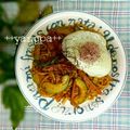 yangpa's cooksnap of when they made 半熟卵のせ*アボカドの甘辛焼きうどん*.