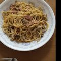 ko1106's cooksnap of when they made ３種のきのこの和風カルボナーラ.