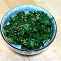 ここちゃんとシー君's cooksnap of when they made 春菊の胡麻和え.