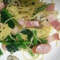 おじょう★'s cooksnap of when they made 失敗なし☆ほうれん草とベーコンのパスタ.