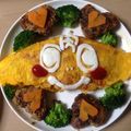のりのりのりぃーこ's cooksnap of when they made オムライスdeお祝い！！オムライスケーキ.