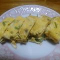 単！！'s cooksnap of when they made 搾菜とねぎ入りの卵焼き.