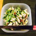 naooooooo's cooksnap of when they made きゅうりとササミの梅肉入り酢の物.