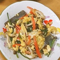 ぽんゆかこ's cooksnap of when they made きのことこんにゃくの卵炒め(ダイエット).