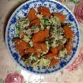 あざらしの赤ちゃん's cooksnap of when they made ＊にんじんとまいたけのいり卵＊.