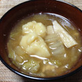 YUKIKI☆'s cooksnap of when they made 寒い日は野菜たっぷり✿つるりんだんご汁✿.