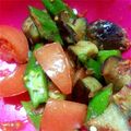 akomanman's cooksnap of when they made オクラ♡トマト♡ナスのおかか和え.