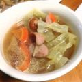 tomsak's cooksnap of when they made ウインナーとキャベツの和風コンソメスープ.