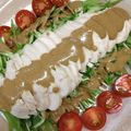 innkamu's cooksnap of when they made 蒸し鶏サラダ☆ピリ辛棒々鶏風ソース.