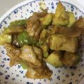 ココPON's cooksnap of when they made 鶏とアボカドのオイぽん炒め.