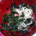 クック3N0VKO☆'s cooksnap of when they made わかめとカニカマのさらだ.