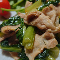 monjimari's cooksnap of when they made 簡単！豚バラ小松菜の生姜焼き.