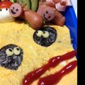 aoeco's cooksnap of when they made オムライスでまっくろくろすけ♪キャラ弁.