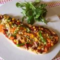 ルロワ・モワ's cooksnap of when they made あらごしトマトでナンピザ♪.