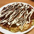 まろ☆☆'s cooksnap of when they made Σ（゜Д゜）おでんの残りDEお好み焼き.