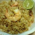 mocom's cooksnap of when they made 玄米えびピラフ.