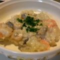 rkaori's cooksnap of when they made シーフードのクリームリゾット.