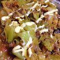 smile325's cooksnap of when they made 合挽き肉キャベツのカレートマトチーズ炒め.