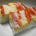 みけねこやよい's cooksnap of when they made かにかま押し寿司コンビニ風♪.
