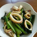 。ありんこ。's cooksnap of when they made イカと小松菜の煮物.