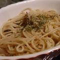 ｴﾑ子's cooksnap of when they made ベーコン＆しめじ＆なすのバター醤油パスタ.