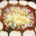 キイロ先輩's cooksnap of when they made ホットプレートdeアツアツ！ピザパン♪.