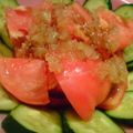 たもたん's cooksnap of when they made トマトのオニオンドレッシングがけサラダ☆.