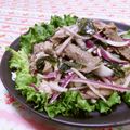 赤い電話's cooksnap of when they made 牛肉と赤玉ねぎのフレンチ味噌サラダ仕立て.