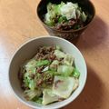 MEME72's cooksnap of when they made ❀春キャベツとひき肉のごま味噌炒め❀.