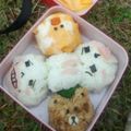 こんてっ仔's cooksnap of when they made キャラ弁LINEムーン.ブラウン.サリー.