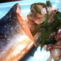 ぽーまん's cooksnap of when they made 塩さばのしょうが焼き☆野菜添え.
