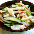 ぐるパパ's cooksnap of when they made ３分でできる♪胡瓜と竹輪のチリマヨ和え.