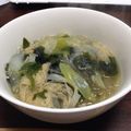 25しじみ's cooksnap of when they made ネギ塩春雨ワカメスープ.