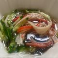 にゃつめ〜's cooksnap of when they made 簡単！きゅうりカニかまもずく酢の物☆.